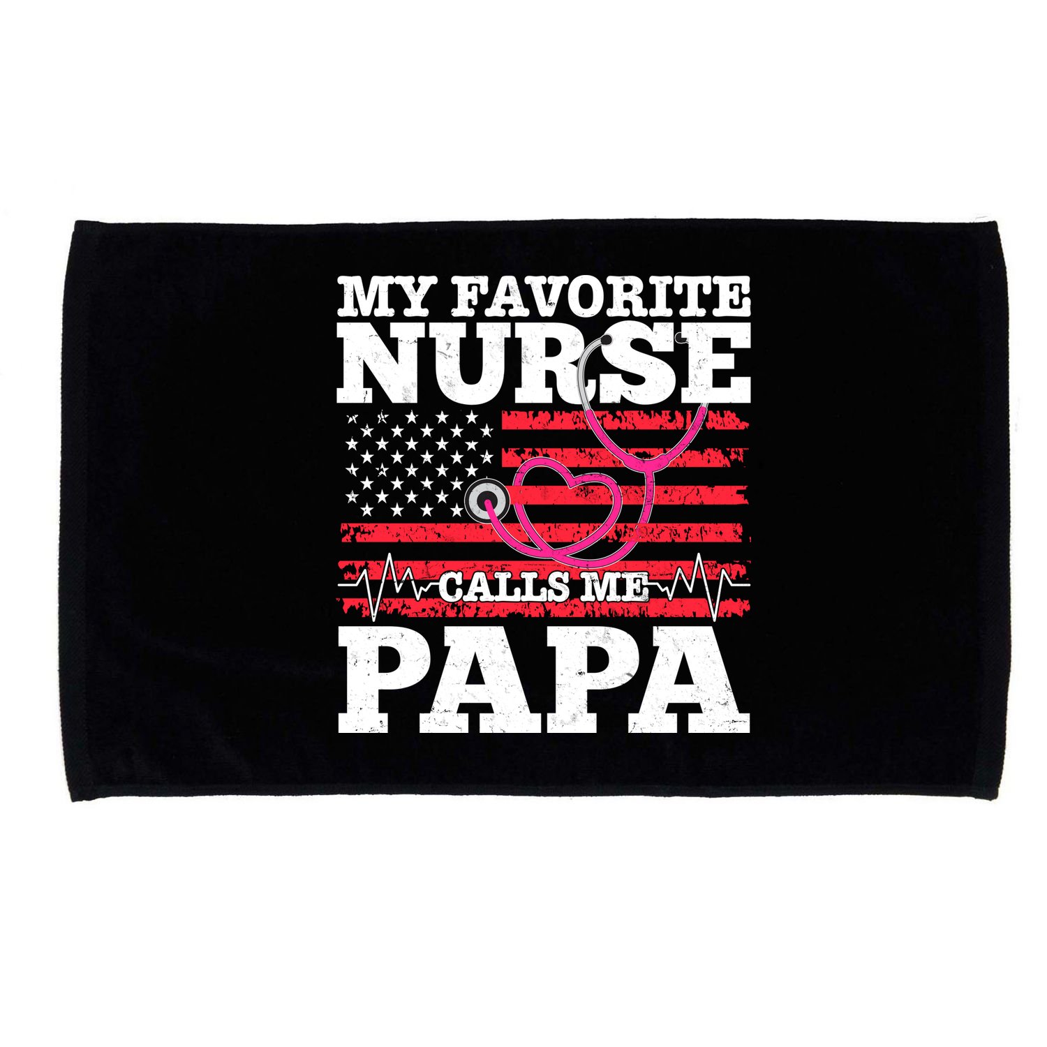 My Favorite Nurse Calls Me Papa Microfiber Hand Towel