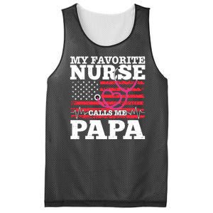 My Favorite Nurse Calls Me Papa Mesh Reversible Basketball Jersey Tank