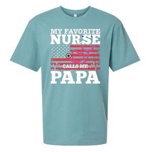 My Favorite Nurse Calls Me Papa Sueded Cloud Jersey T-Shirt