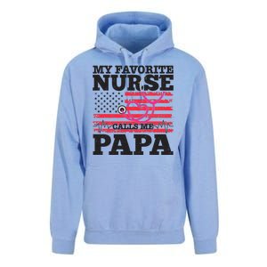 My Favorite Nurse Calls Me Papa Unisex Surf Hoodie