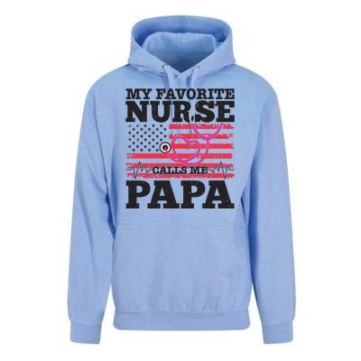 My Favorite Nurse Calls Me Papa Unisex Surf Hoodie