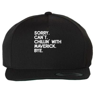 Maverick First Name Funny Personalized Named Friend Of Wool Snapback Cap