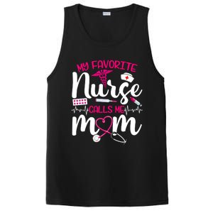 My Favorite Nurse Calls Me Mom Flowers Cute Mother Day Gift PosiCharge Competitor Tank