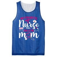 My Favorite Nurse Calls Me Mom Flowers Cute Mother Day Gift Mesh Reversible Basketball Jersey Tank