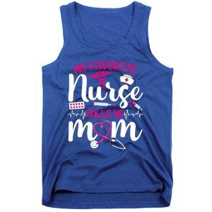 My Favorite Nurse Calls Me Mom Flowers Cute Mother Day Gift Tank Top