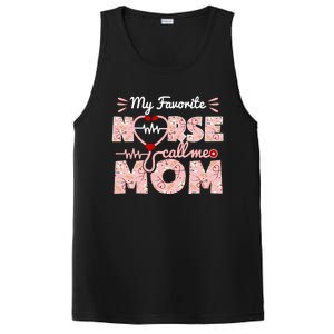 My Favorite Nurse Calls Me Mom Mothers Day Scrub Top Gift PosiCharge Competitor Tank