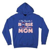 My Favorite Nurse Calls Me Mom Mothers Day Scrub Top Gift Hoodie