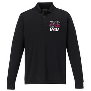 My Favorite Nurse Calls Me Mom RnS Mommy MotherS Day Mama Gift Performance Long Sleeve Polo