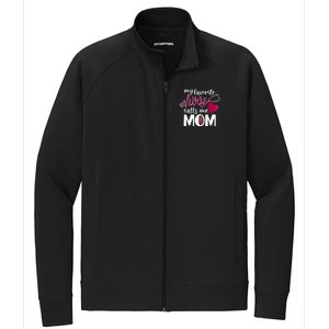 My Favorite Nurse Calls Me Mom RnS Mommy MotherS Day Mama Gift Stretch Full-Zip Cadet Jacket