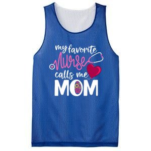 My Favorite Nurse Calls Me Mom RnS Mommy MotherS Day Mama Gift Mesh Reversible Basketball Jersey Tank