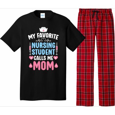 My Favorite Nursing Student Mom Future Nurse Mom Gift Pajama Set