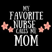 My Favorite Nurse Call Me Mom Mother's Day Gift Drawstring Bag