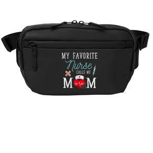 My Favorite Nurse Calls Me Mom Stethoscope Mother Nurse Crossbody Pack