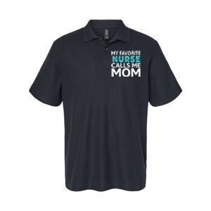 My Favorite Nurse Calls Me Mom Daughter Hospital Nursing Softstyle Adult Sport Polo