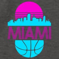 Miami Florida Neon Retro Logo Vector Backpack