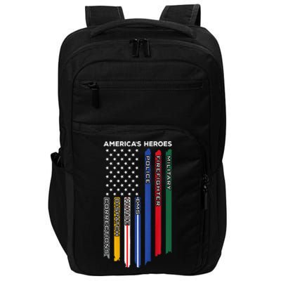 Military Firefighter Nurse BACK Responders Police Impact Tech Backpack