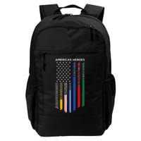 Military Firefighter Nurse BACK Responders Police Daily Commute Backpack