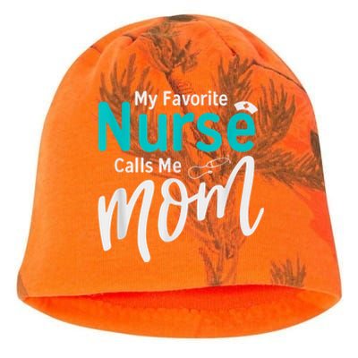 My Favorite Nurse Calls Me Mom Daughter Is A Nurse Kati - Camo Knit Beanie