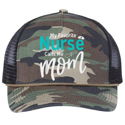 My Favorite Nurse Calls Me Mom Daughter Is A Nurse Retro Rope Trucker Hat Cap