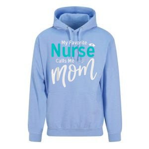 My Favorite Nurse Calls Me Mom Daughter Is A Nurse Unisex Surf Hoodie