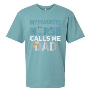 My Favorite Nurse Calls Me Dad Funny Fathers Sueded Cloud Jersey T-Shirt