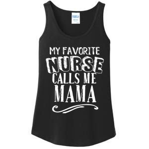 My Favorite Nurse Calls Me Mama Mom Nursing Graduation Ladies Essential Tank