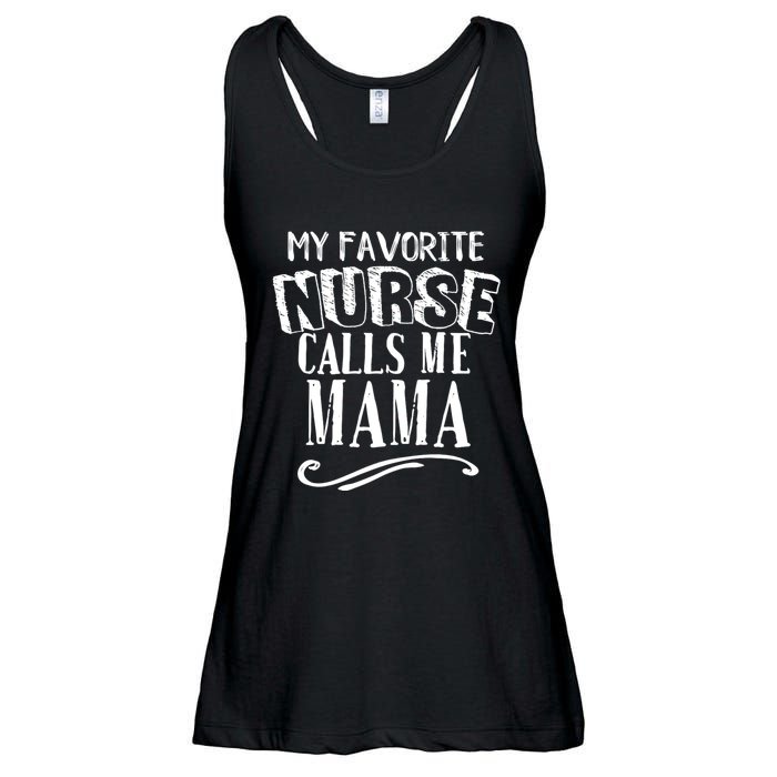 My Favorite Nurse Calls Me Mama Mom Nursing Graduation Ladies Essential Flowy Tank