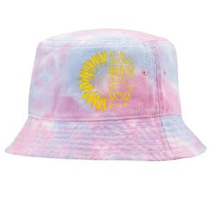 My Favorite Nurse Calls Me Mom Sunflower Gift Mother's Day Tie-Dyed Bucket Hat