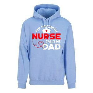 My Favorite Nurse Calls Me Dad Father's Day Nursing Unisex Surf Hoodie