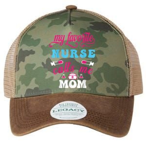 My Favorite Nurse Calls Me Mom Legacy Tie Dye Trucker Hat