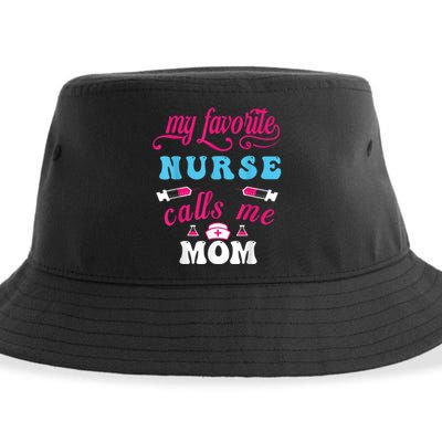 My Favorite Nurse Calls Me Mom Sustainable Bucket Hat