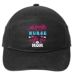 My Favorite Nurse Calls Me Mom 7-Panel Snapback Hat