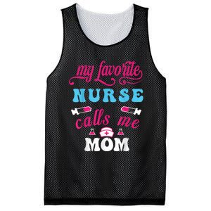 My Favorite Nurse Calls Me Mom Mesh Reversible Basketball Jersey Tank