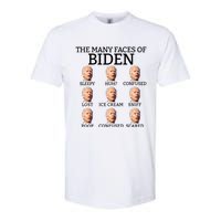 Many Faces Of Biden Anti Biden Hate Biden Confused Biden Softstyle CVC T-Shirt