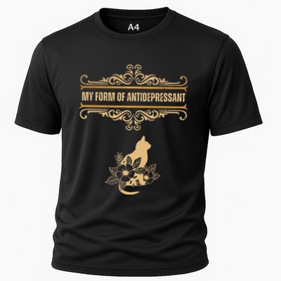 My Form Of Antidepressant Cute Cat Kitten Serotonin Cooling Performance Crew T-Shirt