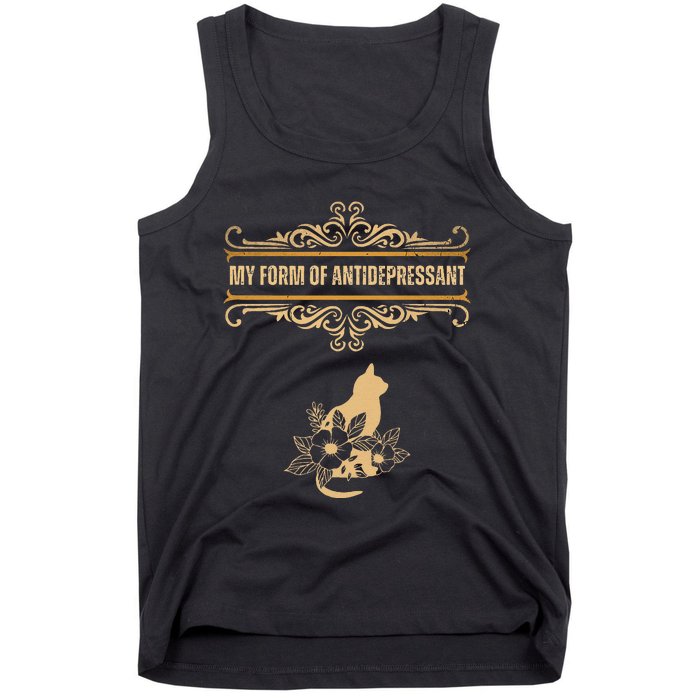 My Form Of Antidepressant Cute Cat Kitten Serotonin Tank Top