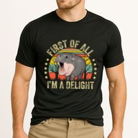 Moodeng First Of All IM A Delight Vintage Angry Moo Deng Gift Performance Shirt