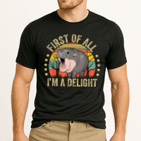 Moodeng First Of All IM A Delight Vintage Angry Moo Deng Cooling Performance Crew T-Shirt
