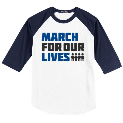 March For Our Lives Stop Guns Gun Control Vintage Baseball Sleeve Shirt