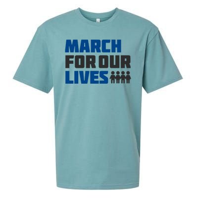 March For Our Lives Stop Guns Gun Control Vintage Sueded Cloud Jersey T-Shirt