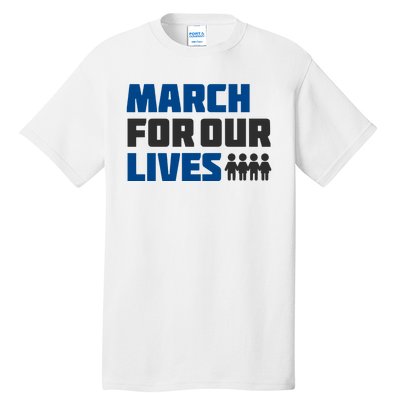 March For Our Lives Stop Guns Gun Control Vintage Tall T-Shirt