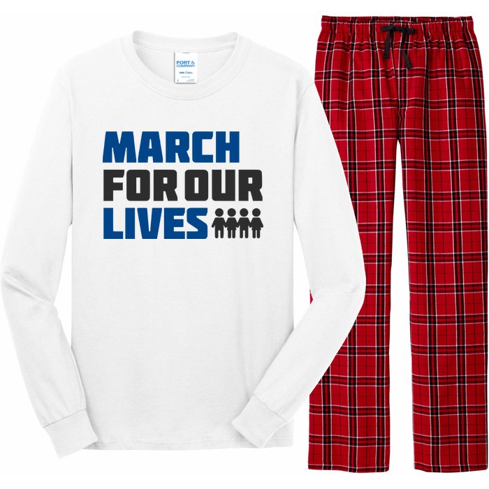 March For Our Lives Stop Guns Gun Control Vintage Long Sleeve Pajama Set