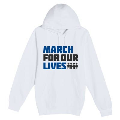 March For Our Lives Stop Guns Gun Control Vintage Premium Pullover Hoodie