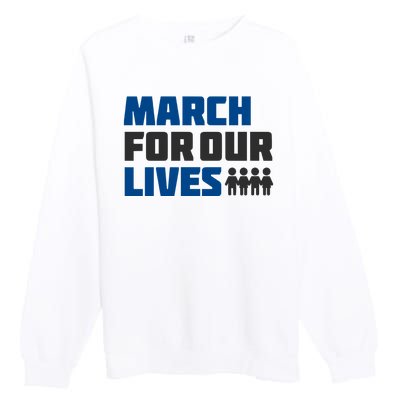 March For Our Lives Stop Guns Gun Control Vintage Premium Crewneck Sweatshirt