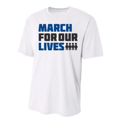 March For Our Lives Stop Guns Gun Control Vintage Performance Sprint T-Shirt