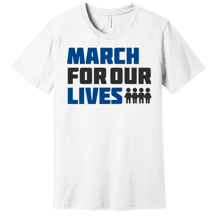 March For Our Lives Stop Guns Gun Control Vintage Premium T-Shirt