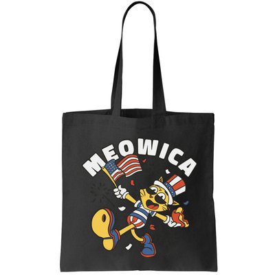 Meowica Fourth Of July Funny Cat Bag