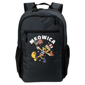 Meowica Fourth Of July Funny Cat Daily Commute Backpack