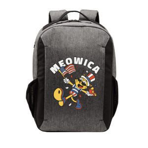 Meowica Fourth Of July Funny Cat Vector Backpack