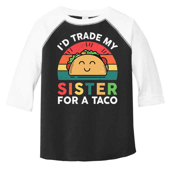 Mexican Fiesta Outfit Funny Taco Tuesday Little Sister Toddler Fine Jersey T-Shirt